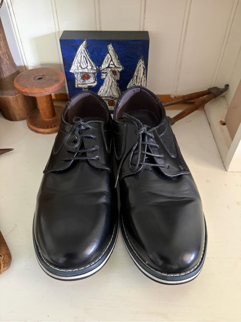 Gatsby Classic Black Men’s Lace-Up Dress Shoes